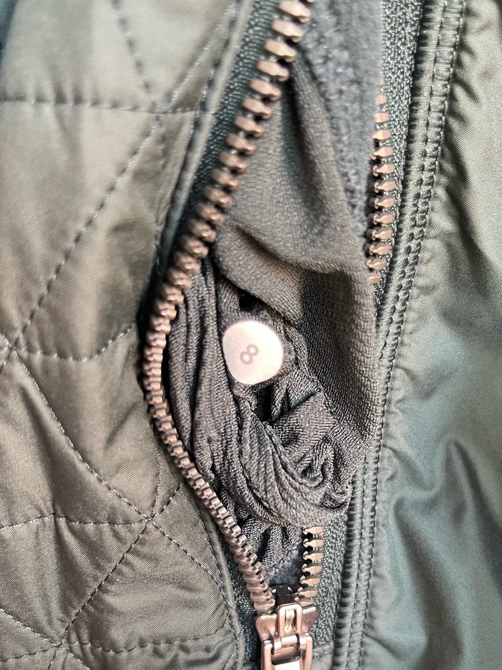 🦄 RARE Lululemon Fleecy Keen Jacket III Dark Fuel / Fuel Green Size 8 - Picture 5 of 10